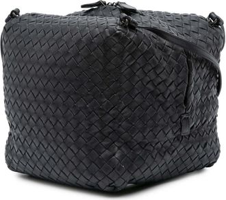 Bottega Veneta Hobo Bags - 2011 Nappa Intrecciato Cube Crossbody - Gr. unisize - in Schwarz - für Damen