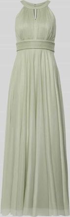 Jake*s Regular Fit Abendkleid aus Glitzer-Mesh in Lind Melange, Gr&ouml;&szlig;e 32