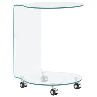 vidaXL Mesa De Centro De Vidrio Templado 45x40x58 Cm Vidaxl