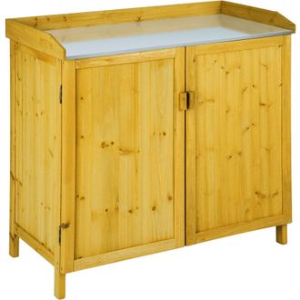 TecTake Gardening Cabinet Vita in Brown