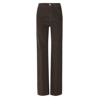 Dondup Amber Wijde Broek - Dames - Broeken - Bruin - Maat: W24 Katoen