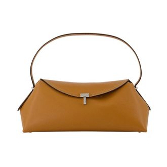Toteme T-Lock Shoulder Bag - female - Tot&ecirc;Me - Handbags - Beige - ONE SIZE - Bags
