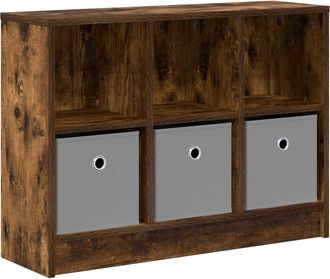 vidaXL Aparador Roble Ahumado 73,5 X 22,5 X 53,5 Cm Vidaxl