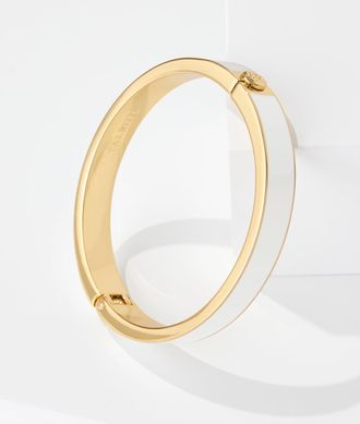 Talbots Enamel Hinge Bangle - Ivory/Gold - 001 Talbots