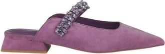 Alma En Pena Hak schoen strass band - Dames - Muiltjes - Paars - 38 EU - Leer - Schoenen