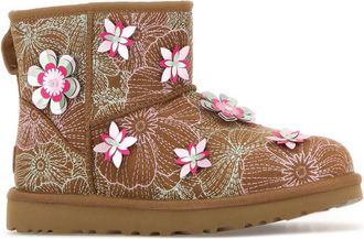 UGG Womens Classic Ankle Boot Brown Upper Material