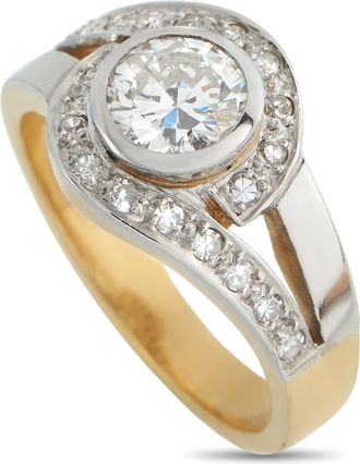 Luxury Bazaar 18K Yellow Gold 1.0ct Diamond Ring MF13-022326