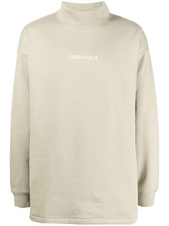 Fear of God Trui met logoprint - Groen