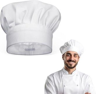 OEM Juego De 6 Gorros De Chef Negros Con Lazos - Gorro De Chef Transpirable Estilo Bandana Para Uso Profesional Y Dom&eacute;stico
