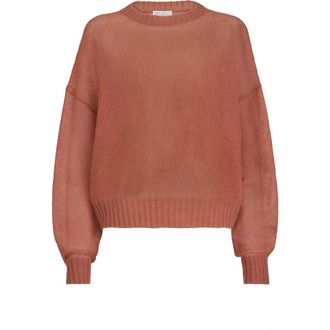 Brunello Cucinelli Mohair and wool sweater in Orange at Nordstrom, Size Xx-Large Eu