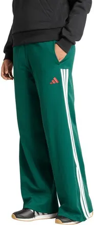 adidas Originals House of Tiro Wide Leg Track Pants in Dark Green/Scarlet/White at Nordstrom, Size Xx-Large