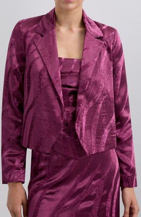 Scalpers Camou Velvet Blazer in Bouganville at Nordstrom, Size X-Large Eu