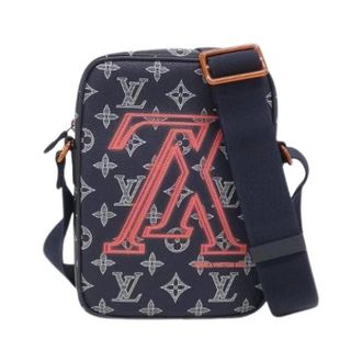 Louis Vuitton Pre-owned Danube Monogram Ink Schoudertas - Heren - Pre-owned - Blauw - Maat: ONE Size