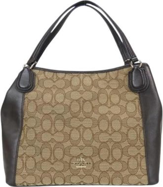 Coach Pre-owned Signature Tote Bag - Dames - Vintage Schoudertas - Beige - ONE Size - Leer - Vintage