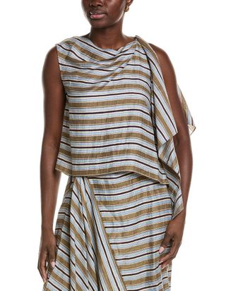 A.L.C. Lota Linen-Blend Top