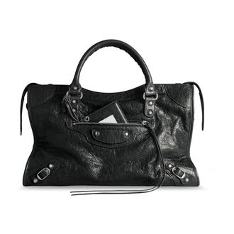 Balenciaga Le City Medium - Dames - Tassen - Zwart - Maat: ONE Size Katoen