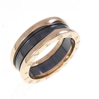 Bulgari Pink Pink Gold (18K) Ceramic Band Ring (Pre-Owned)