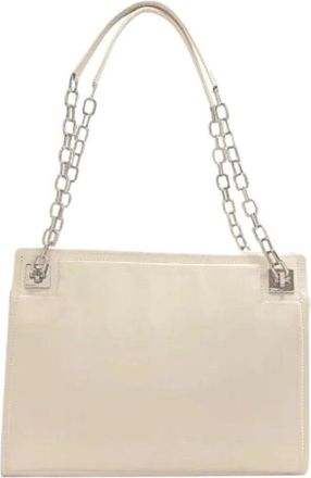 Bally Pre-owned Shoulder Bags, female, White, Size: ONE SIZE Pre-owned Tote bag