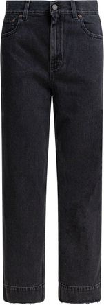 Chloé High-Waisted Jeans Nero-Donna