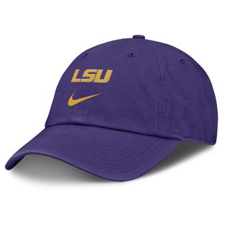 Nike LSU Primetime Club Nike Mens College Adjustable Hat in Purple | NC0151LLSN-3V6
