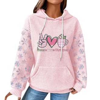 Generic Your Orders Placed Recently By Me Gifts Sweatshirts for Women UK Plus Size Womens Christmas Printed Hooded Sweatshirt Top Long Jumpers For Women Uk Pl