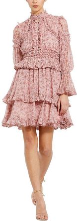 Mac Duggal Open Front Ruffle Mini Dress
