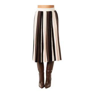 Max Mara Pleiadi Gebreide Midirok - Dames - Rokken - Veelkleurig - Maat: M Viscose