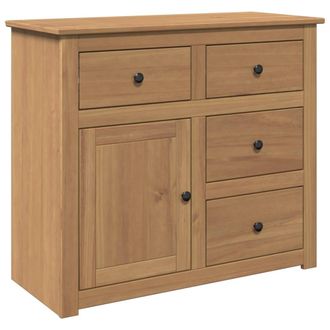 vidaXL Vidaxl - Aparador Con Cajones Panama Madera Maciza Pino 93x40x80 Cm