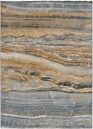 Atticgo Alfombra moderna gris/azul/caldera 160x230 cm