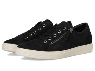 Ecco Soft Classic Lace Side Zip Sneaker Womens Shoes Black : EU 43 (US Womens 12-12.5) M, Leather