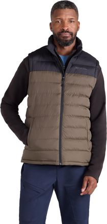 Mountain Warehouse Seasons Mens Padded Gilet - Water Resistant Gilet, Body Warmer, Lightweight Jacket, Easy to Store Coat - For Spring Summer Travelling, Walking Khaki 2
