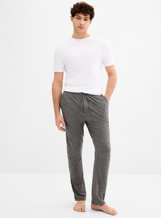 Le 31 Mens Solid brushed finish pyjama pant