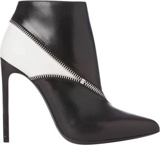 Saint Laurent Paris 110 Zip Detail Ankle Boots Size 37