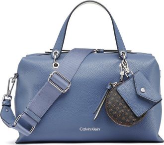 Calvin Klein Womens Cali Calvin Klein Cali Satchel Bag, Folkstone Gray/White Cherub, &Uacute;nico