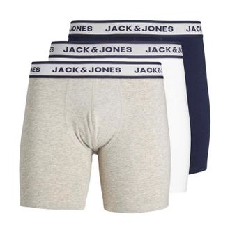 Jack & Jones Jack And Jones Heren Plus Boxer Shorts (Verpakking van 3) (Licht Grijs Melange)