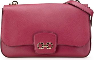 Ferragamo pink Color Leather Shoulder Bag (Pre-Owned)