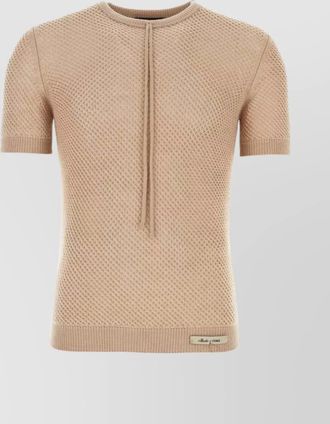 Fendi wool mesh short-sleeve t-shirt