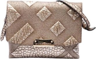 Burberry Pre-owned Crossbody Bag - Dames - Pre-owned - Beige - Maat: ONE Size Leer