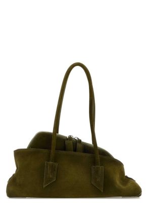 The Attico Olive La Passeggiata Small Shoulder Bag
