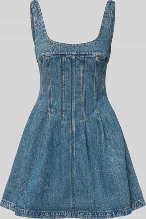 Tommy Jeans Tailliertes Freizeitkleid aus reiner Baumwolle in Jeansblau, Größe XS