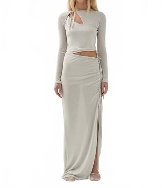 Alohas Doi Maxi Dress In Grey