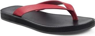 Zigi Soho Beachtime Leather Flip Flop in Redlt at Nordstrom, Size 10