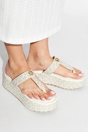 Michael Michael Kors Platform Slides Koya, Womens, Grey