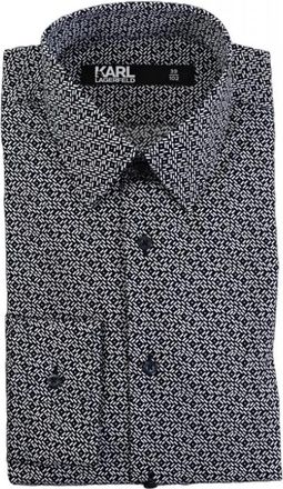 Karl Lagerfeld Overhemden > Formele Overhemden - Heren - Zakelijke Overhemden - Blauw - M - Overhemden