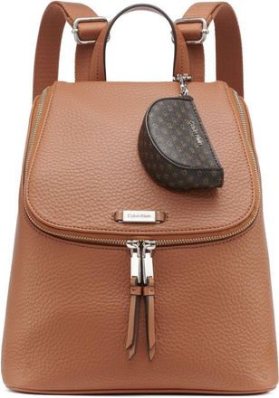 Calvin Klein Zulle Organizational Backpack, Caramel, One Size, Zulle Organizational Backpack