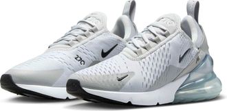Nike Nike Air Max 270 Womens Shoes (AH6789-018, Pure Platinum/Light Smoke Grey/Metallic Silver/Black), Pure Platinum/Light Smoke Grey/Metallic Silver/Black