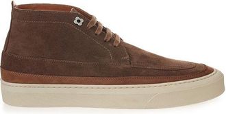 Lardini Brown Suede Leather Athletic Mens Sneakers
