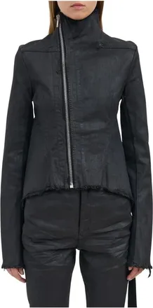 Rick Owens Naska Gary Jacket - Dames - Spijkerjassen - Zwart - XS - Katoen - Jassen