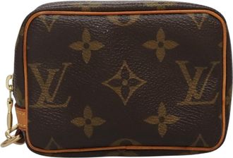 Louis Vuitton Wapity Brown Canvas Clutch Bag (Pre-Owned)