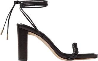 Jimmy Choo London Diosa 85 Leather Sandals, Brand Size 34.5 ( US Size 4.5 )